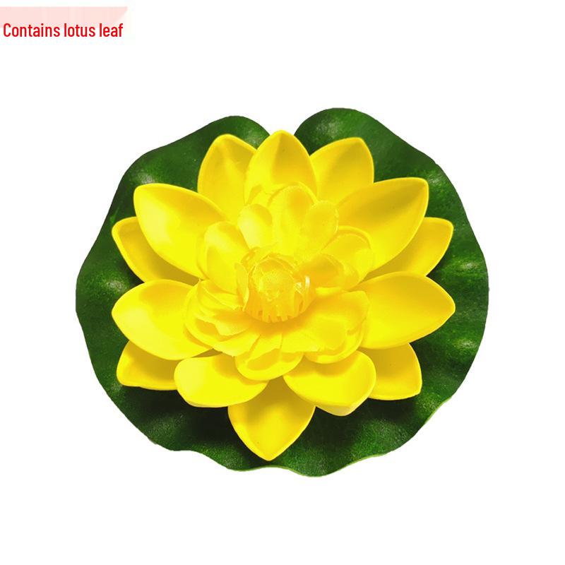 10 cm Künstliche Lotusblume für Teich, Aquarium und Gartendekoration