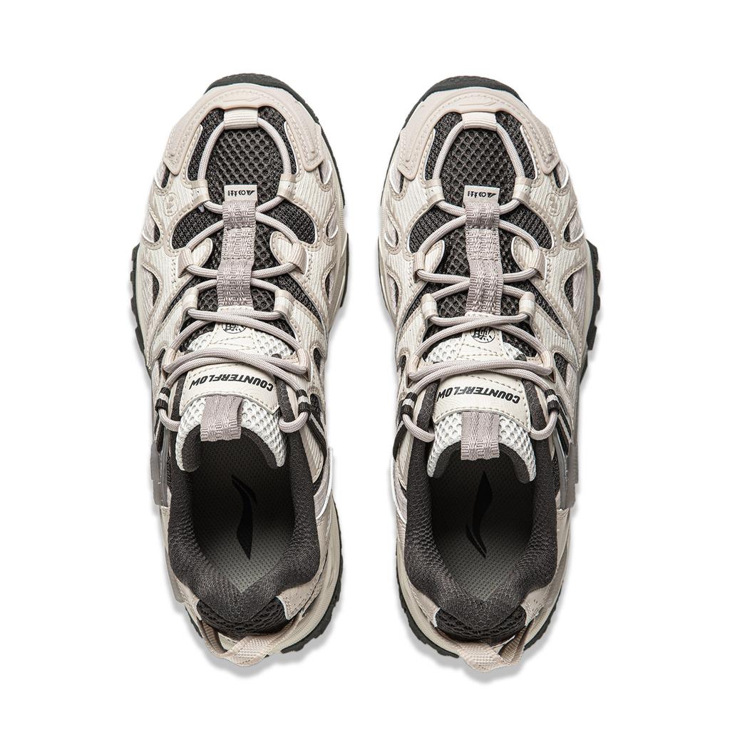 New LiNing CF Tracing Collection, Xingye Cushioning, Wear Resistant Low top Casual Shoes Women's Gray AGLU074-1