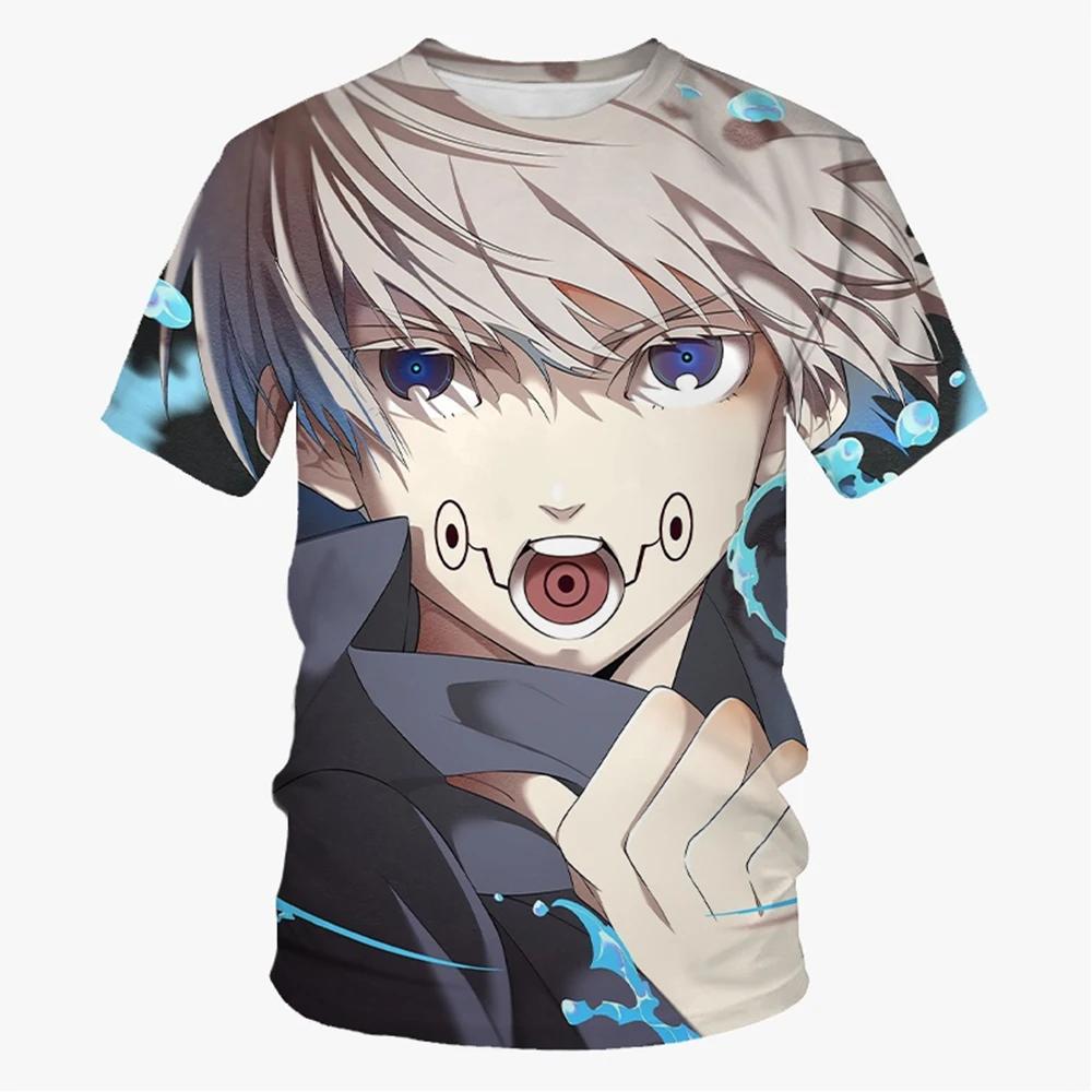 Summer Trendy Anime 3D Printed T-shirt Neutral Fashion Anime Fashion Casual Comfortable Short Sleeve Men's Women's T-shirt
