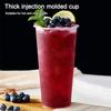 High Quality 90mm Cup And Lids Plastic Transparent Disposable Cup Milktea Cup