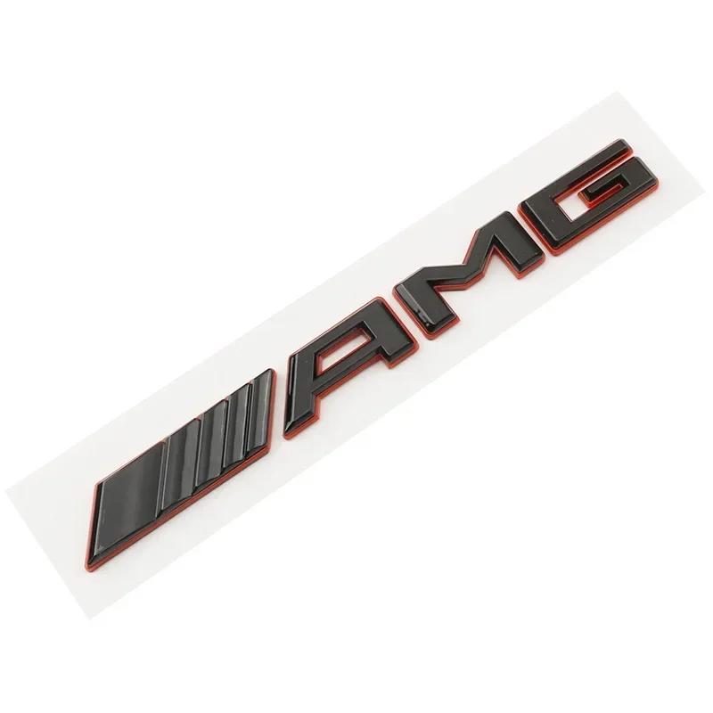 C200 E300 Hot 2026 For Benz 2024 New 3D ABS Car Rear Trunk Badge AMG Letters Sticker For Mercedes Benz AMG A B C E G CLA C63S E5