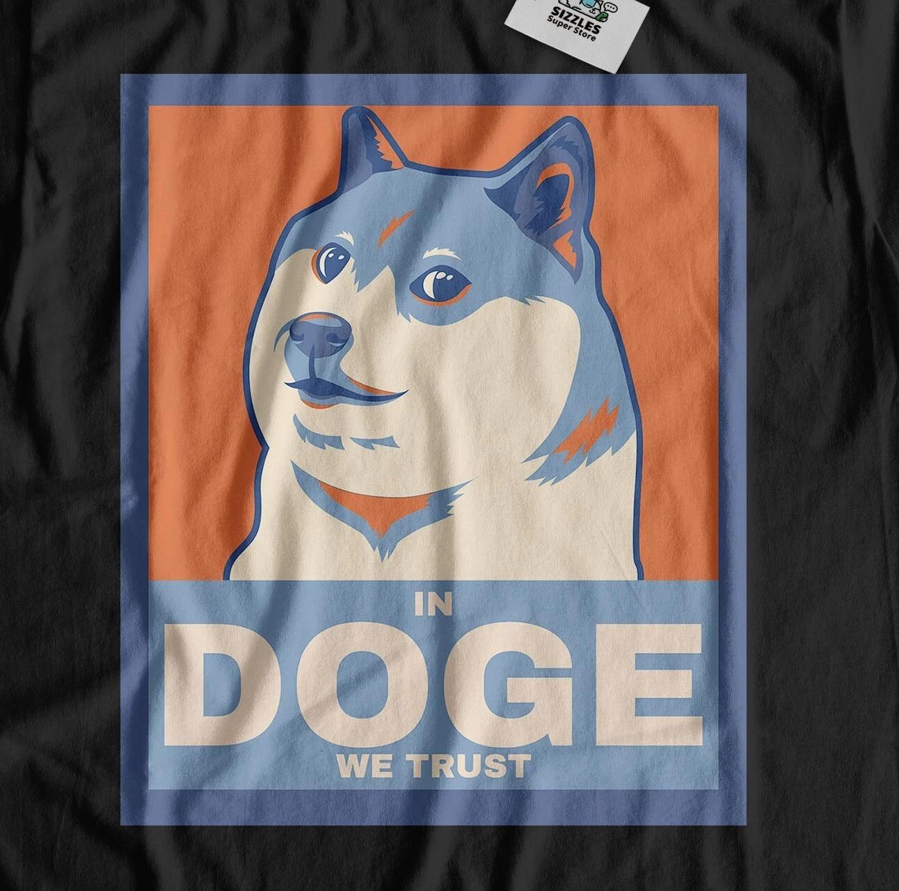 

Unisex Funny Doge T-Shirt Meme Coins To The Moon And Cryptocurrency Tees 2XL