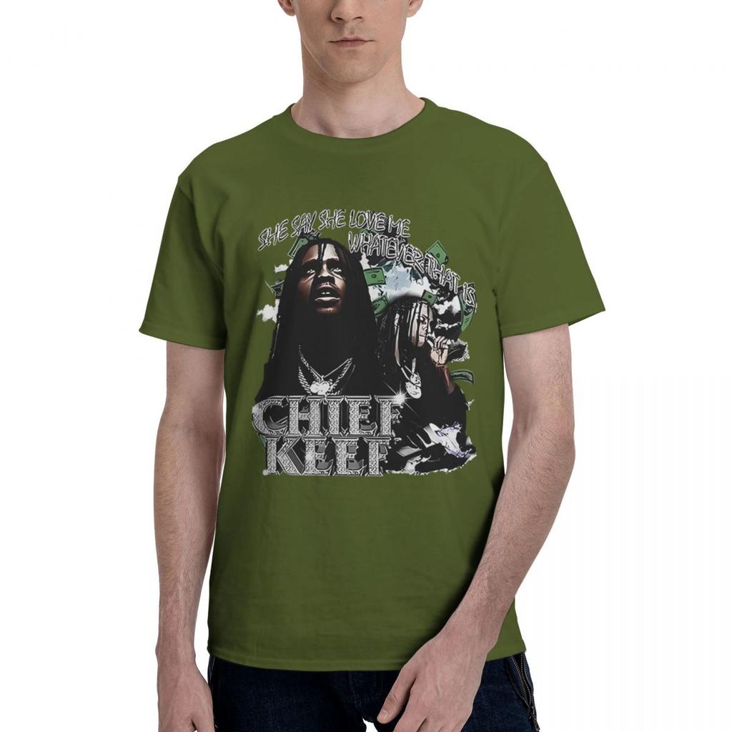 2024 Rapper Chief Keef 100 Cotton Casual Breathable Confortable Tshirt Mens TShirts Men Clothes