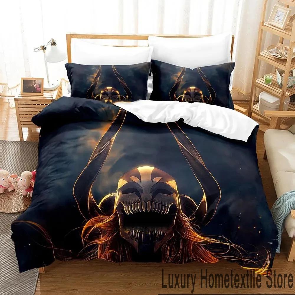 Anime Bleach Kurosaki Ichigo Bedding Set Duvet Cover Bed Set Quilt Cover Pillowcase Comforter king Queen Size Boys