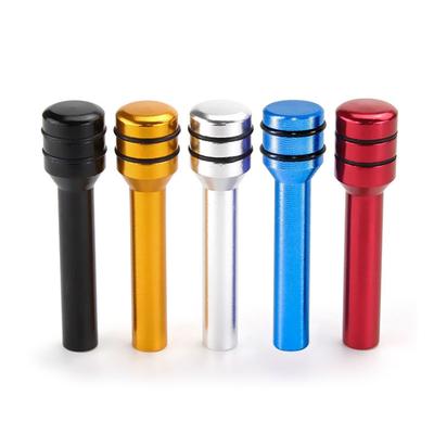 Aluminum Alloy Car Door Lock Knob Covers Universal Fit Interior Door Pull Pin Cover for Most Vehicles 50mm Length