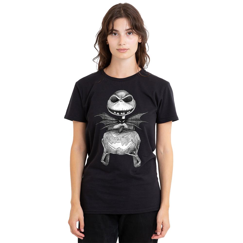 The Nightmare Before Christmas Unisex Adult Jack Pumpkin Sketch T-Shirt