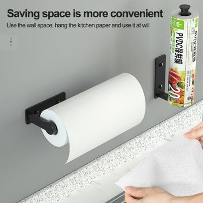 Χαρτοπετσέτα Πυκνωμένη κάτω από το ντουλάπι Paper Towel Organizer Αυτοκόλλητη βάση για πετσέτα τοίχου Προμήθειες μπάνιου κουζίνας