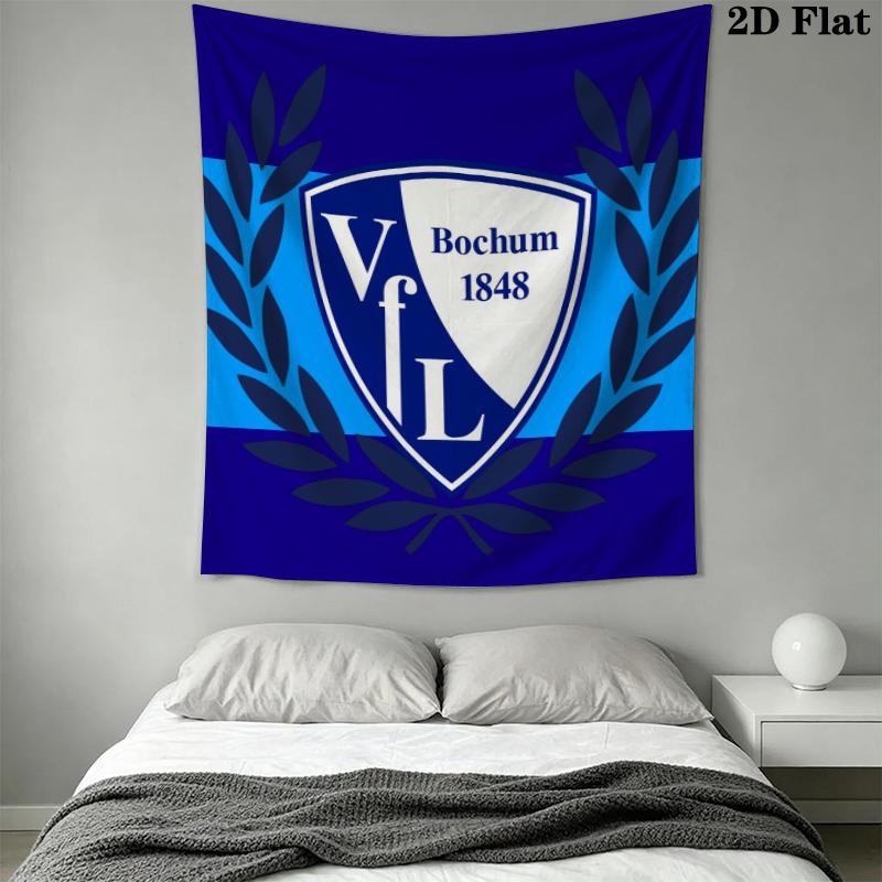 VfL Bochum 1848 Wandteppich Ästhetischer Wandbehang Bedruckter Stoffdecke Dekorative Wandteppiche für Schlafzimmer Wohnzimmer Heimdekoration