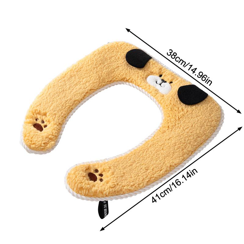 Toilettensitzbezug, Haushalt Verdickter Toilettensitzbezug, Herbst- und Winterstil Toilettensitzdichtung, Verdicktes Sitzkissen