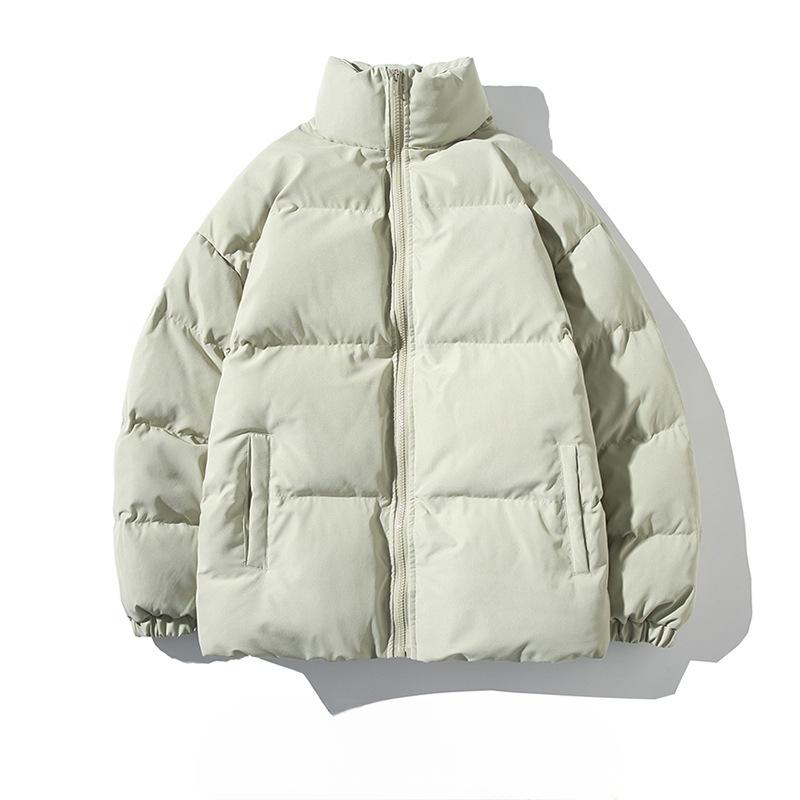 Cotton Clothes Men's Winter Men's Clothing Korean Version Stand-up Collar Thickened Cotton Clothes Jacket Casual Solid Color Men's Bread Clothes