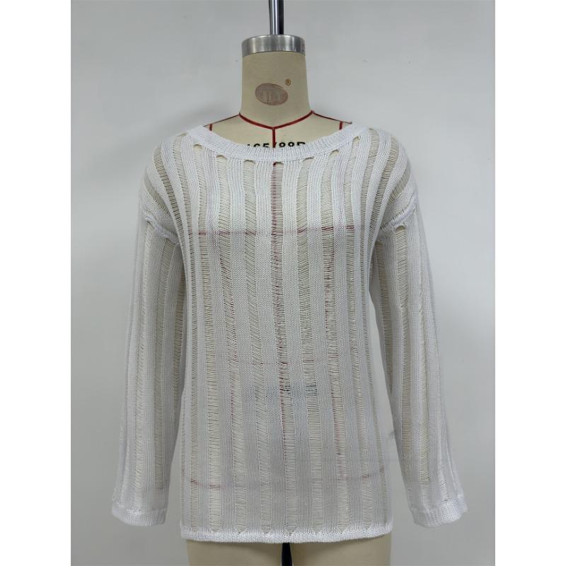 Damski Nowy Sweter z Pustym Splotem Luźny Bikini Plażowe Wakacje Plażowe Ochronny Smoczek