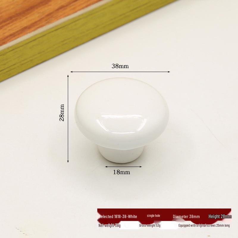 

Круглая керамическая ручка для детских шкафов и ящиков - Дизайн без сверления