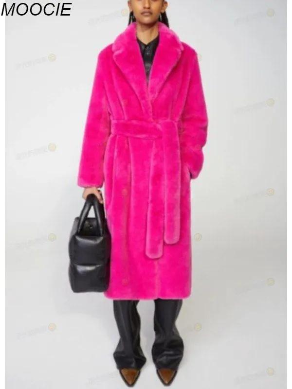 Winter Faux Rabbitcoat Faux Mink Faux  Coat For Women