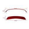 Red Carbon Fiber Rear Trunk Spoiler Wing Cover Trim For Porsche 718 Boxster