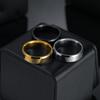Fashion Ring Men Women Titanium Steel Black  for Women Wedding Rings  Width 6mm Custom Engraved Name