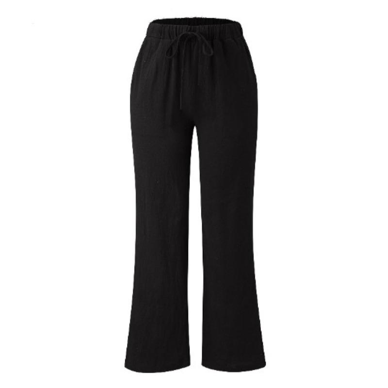 Dámské módní ležérní jednobarevné kalhoty a capris