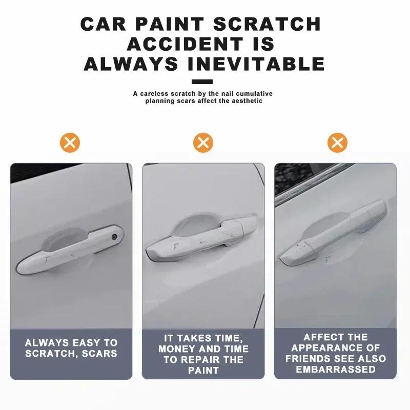 TPU Car Transparent Door Bowl Handle Protective Film Sticker For BMW E46 E90 E60 F30 F10 E39 E36 F20 G30 G20 E87 E92 E91 E30 F11