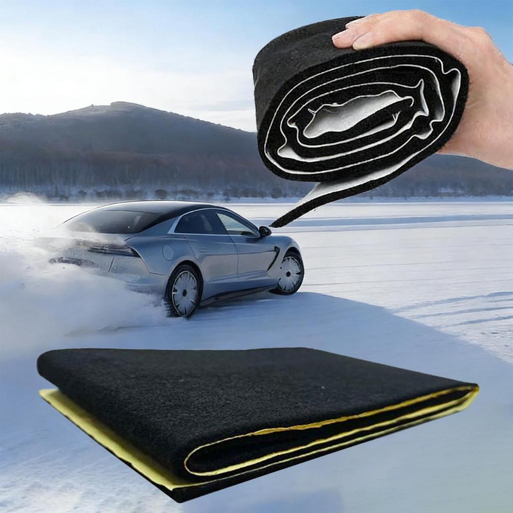 Car Battery Blanket Adhesive Automotive Supplies Car Battery Fireproof Blanket RV Trailer Boat Battery Blanket Heat Cover Mat