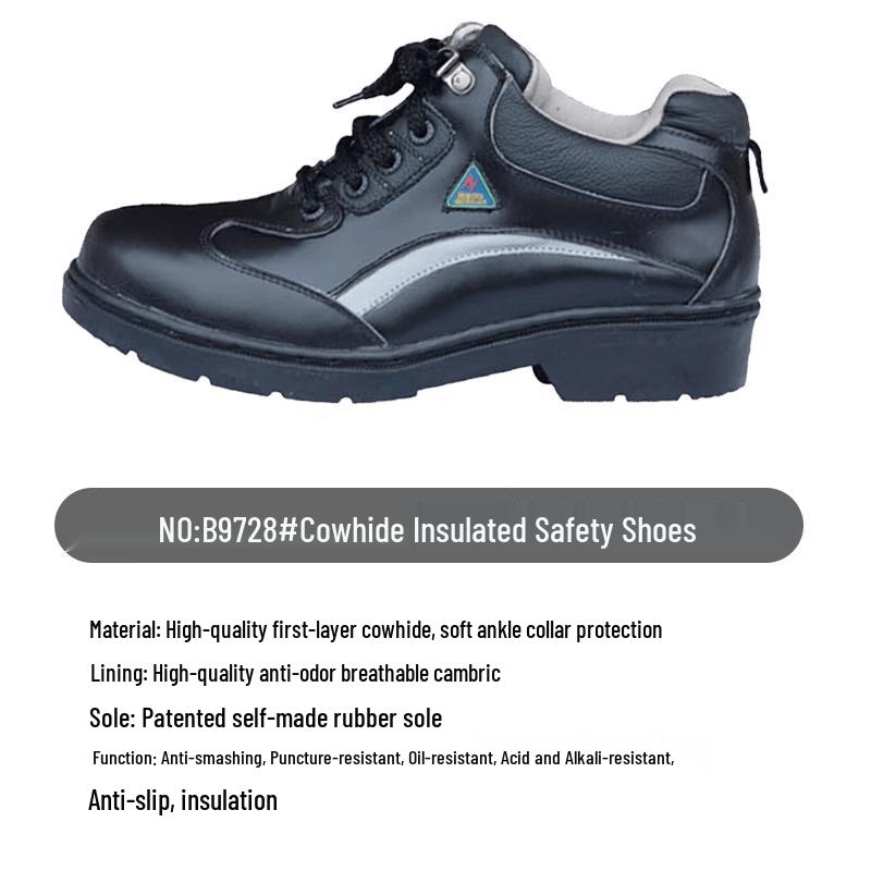 YUBEI B9728 Mid-Cut Leather Safety Shoes