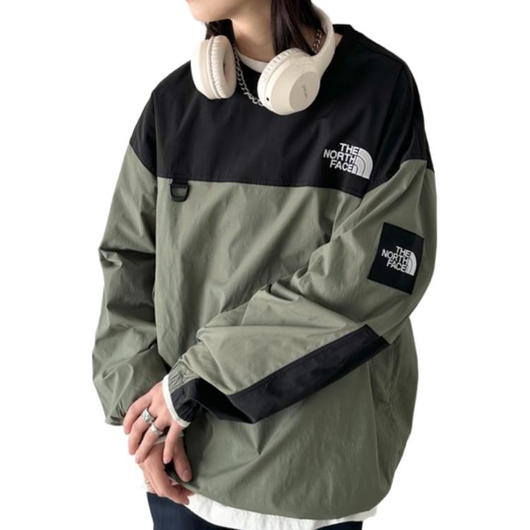 The North Face Albany Crewneck Army Green Unisex Korea Version NM5MQ52K