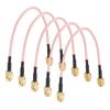 5Pcs RF Coaxial Cable SMA J to SMA J Audio Connector 2 Shielded Extension Cord TFL 316 48