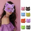Halloween Animal Cosplay Fox Shape Half Face Eye Mask Sexy Cat Animal Mask Christmas Carnival Party Roleplay Costume Props