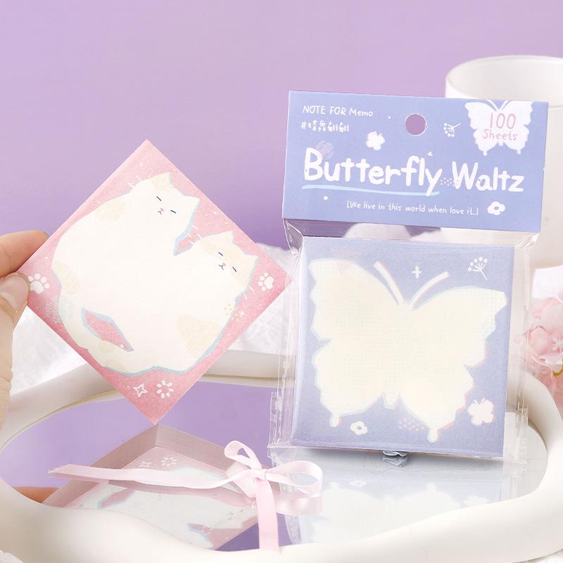 Spring Rhapsody Sticky Notes – 100 Sheets: Artistic Fresh Notes for Student Messages and Reminders