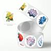 500Pcs Flower Stickers Cakes Desserts Baking Decorations Sealing Gift Series Self-Adhesive Stationery Sticker Labels