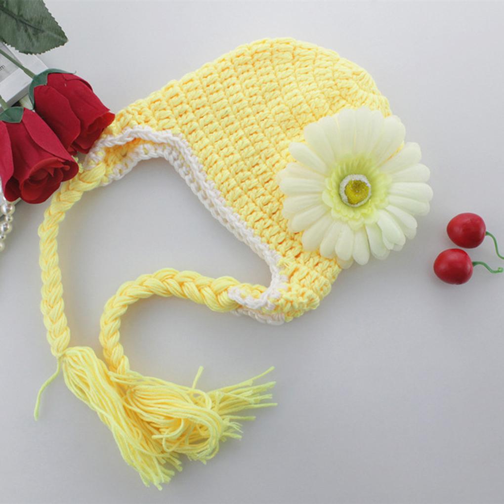 Newborn Photography Props Infant Costume Outfit with Flower Headband Baby Girl Fotografia Crochet Costumes