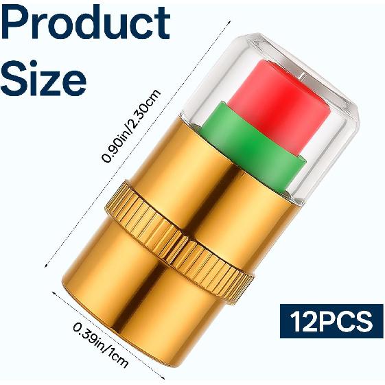 12PCS Car Tire Pressure Monitor Valve Stem Caps 3-Color Tire Pressure Caps Alarm Tires Indicator Sensor Indicator Universal Valve Stem Cap for Cars,