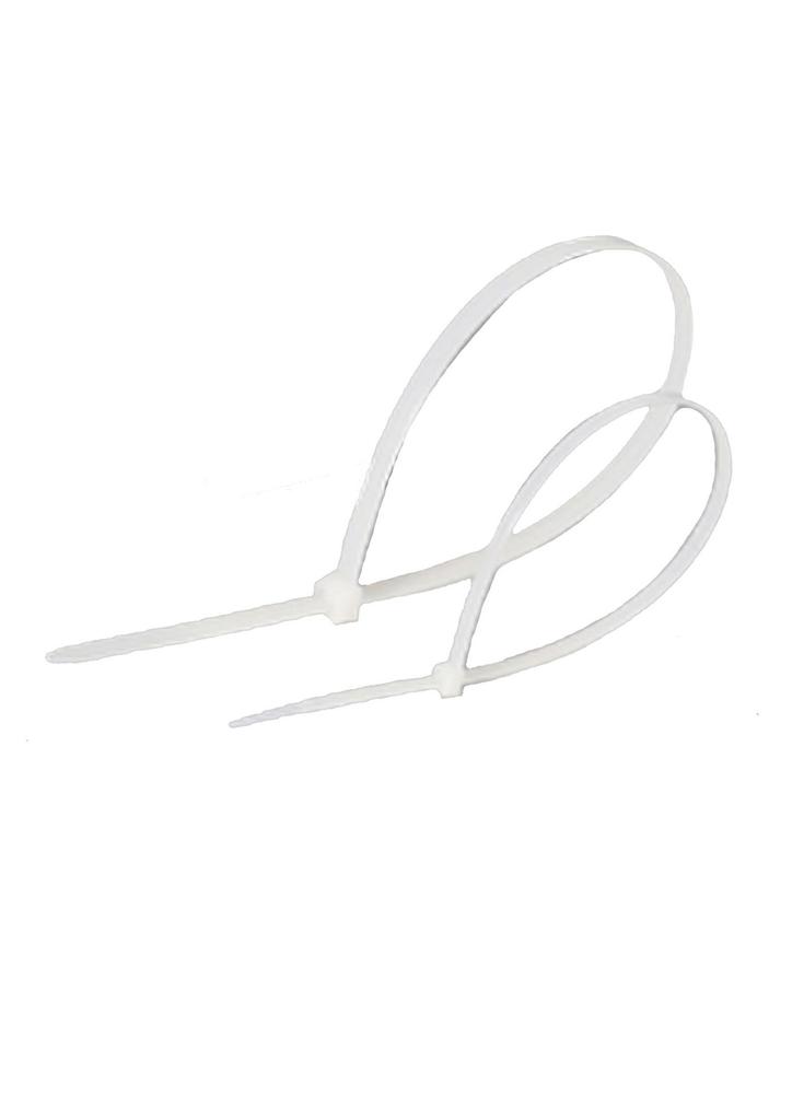 Lanview Cable Ties White 7.5X350 Mm, 100 Pieces, Lvt551040