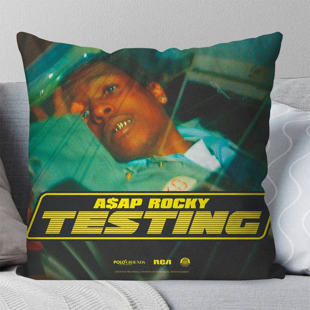 Rapper A-ASAP R-Rocky Pillow Case Square Pillow Bedroom Sofa Leisure Comfort Cushion Car Living Room Home Decoration