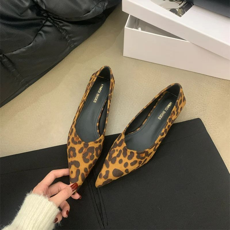 Fashion Bailamos Autumn Women Pumps Shoes Fashion Pointed Toe Slip On Ladies Elegant Single Shoes Thin Low Heel Dress Pumps Shoes Mujer