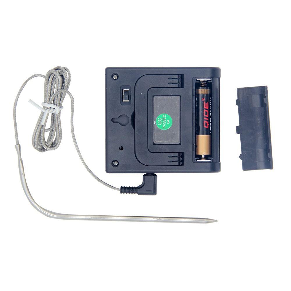 Remote Wireless Grill Timer Stainless Steel Probe Digital Cooking Thermometer  Kitchen