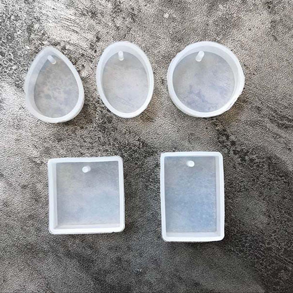 20PCS Craft Accessories Keyrings Keychain Pendant Silicone Mould Kit Resin Mold