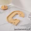 Bamboo Wood Letter Tray for Parties and Celebrations: Dessert, Deli, Fruit, or Dinner Plate