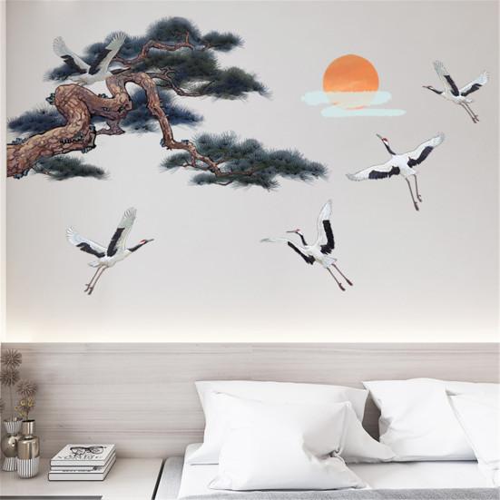 

Съемный закат сосна дома спальня гостиная мебель стены стикер