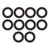 10 Rolls Black Electrical Tape 600V PVC Water Proof Tape 20mm X 10M Strong Adhesive Flame Retardant for Indoor Outdoor