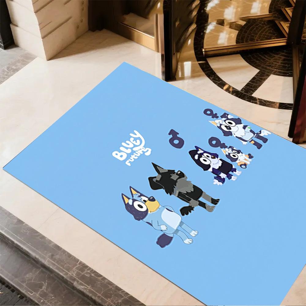Bluey Bingo Adventure Carpet Perfect for Decorate room Entryway Dining Room Kitchen Antislip Carpet Decorate Offices Perfect Gift for Women/Men