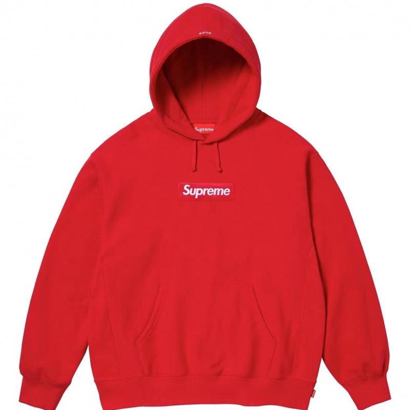 25SS Supreme Trendige Marke Kapuzenpullover mit Fleecefutter und großem Logo