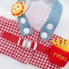 3 Pcs/Set Breathable Fabric Dog Leash Cute Hat Cat Chest Harness Pet Traction Rope Set  Outgoing