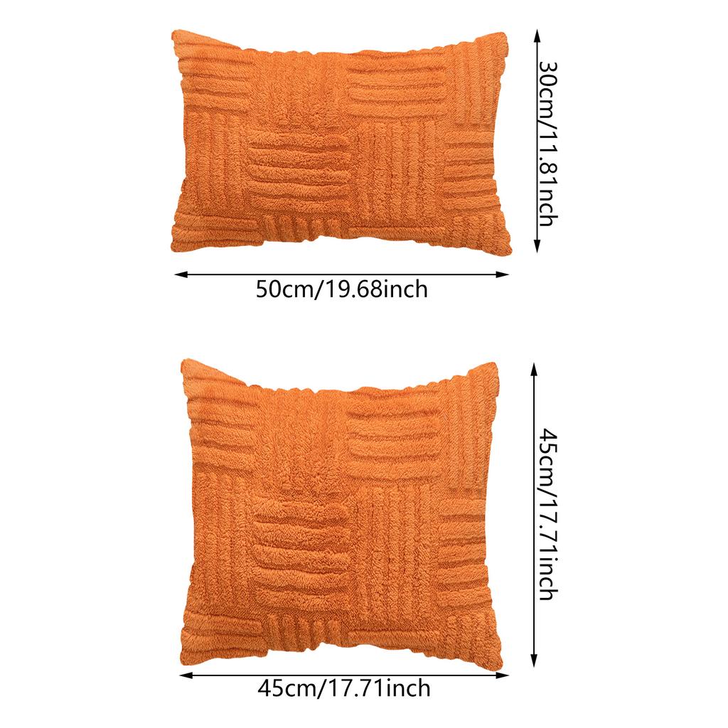 Kord Kissenbezug Rechteck Streifen Bequeme Haptik Sofakissenbezug für Schlafzimmer Sofa Büro