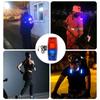 Rotes Blaues LED Schulter-Warnlicht Wasserdichtes Kleines Clip-on Warnlicht Wiederaufladbare Signallichter
