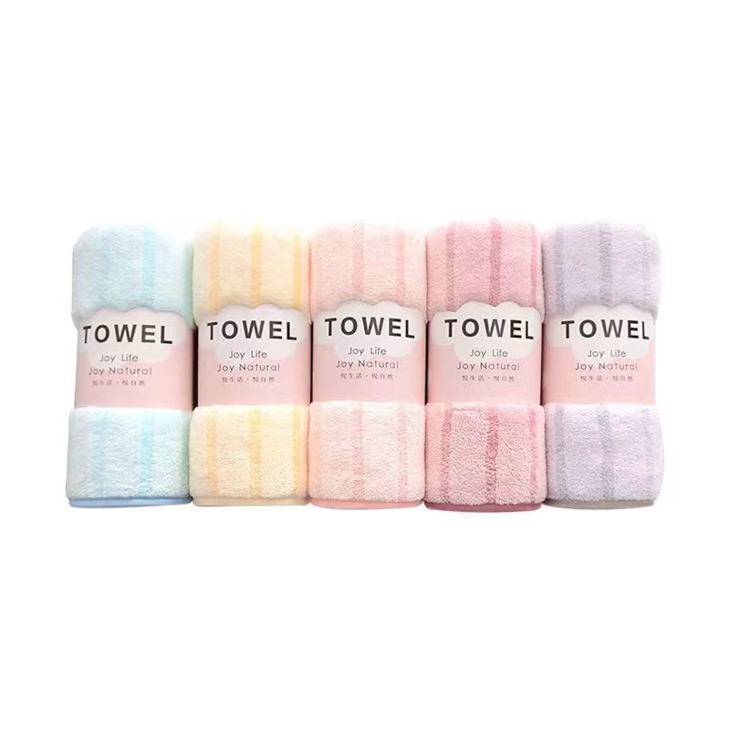 [5 packs of single 30 * 60cm] High-density coral fleece towels are soft and absorb water without shedding hair