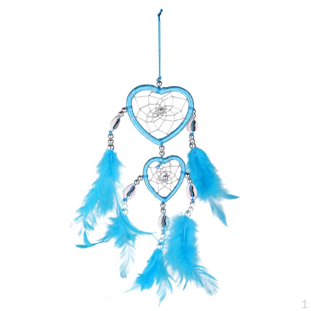 

Настенное украшение из синих перьев ручной работы