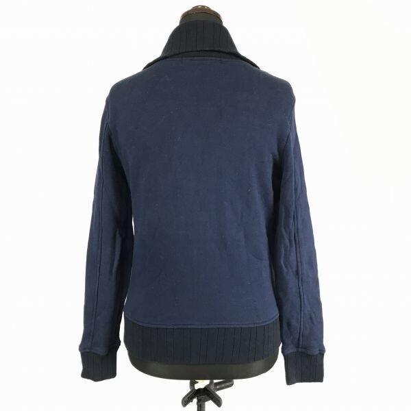Made In Japan Upscape Audience Rib Knit High Neck Blouson 16 Men Navy(USED)