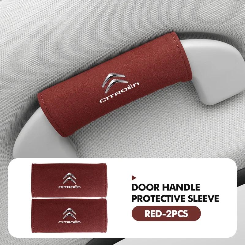 2 Stück Auto Dach Armlehne Ziehbezug Griff Handschuhe Schutz für Citroen Jumper Celysee Cactus Picasso Aircross Saxo Grand