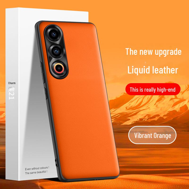 Meizu 21 Liquid Lederhülle: Fallschutz, Schmutzabweisende Schutzhülle, Einteiliges Design.