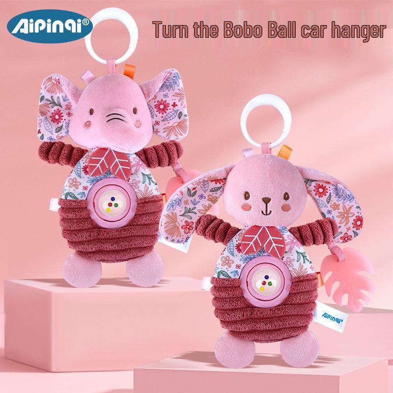 

Aipinqi Baby Pink Plush Car Hanging Toy for Crib