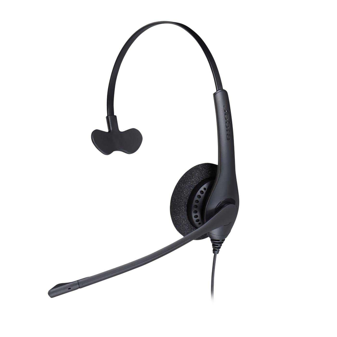 

Jabra Biz 1500 Quick Disconnect Mono Headset Corded Headphone with Microphone and Volume Spike Protection for Desk Black On-Ear - Noise-Canceling